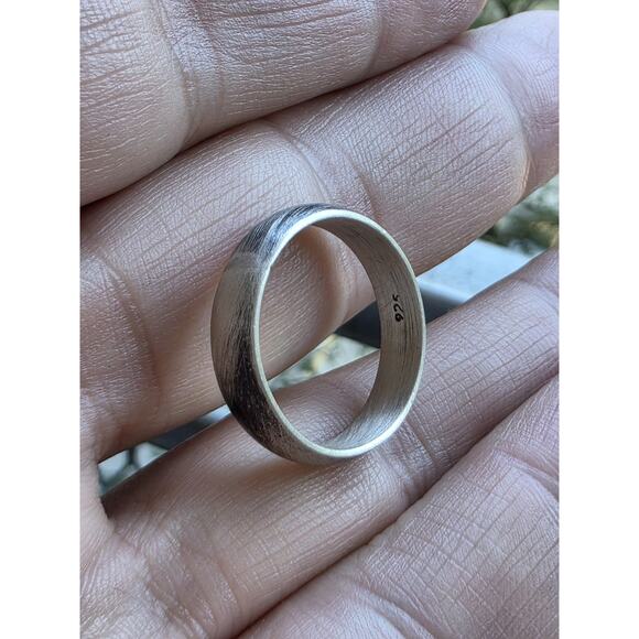 BAND STERLING SILVER 925 OXIDIZED RING SIZE 9.5 - Picture 9 of 15